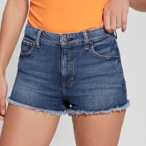 GUESS Vintage-Inspired Denim Mom Shorts